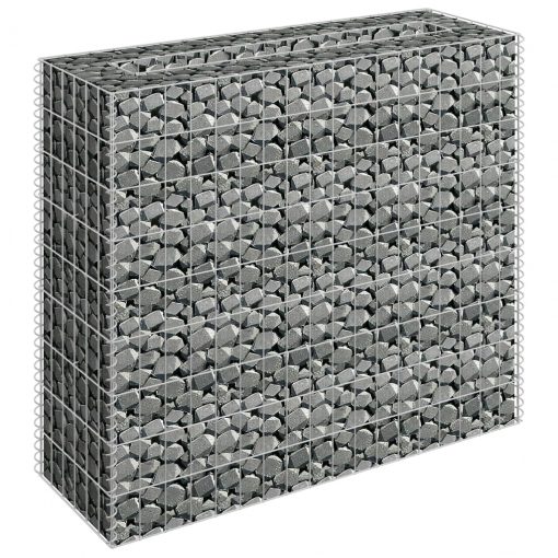 Visoka greda gabion pocinkano jeklo 90x30x90 cm