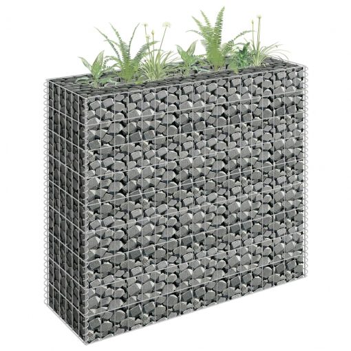 Visoka greda gabion pocinkano jeklo 90x30x90 cm