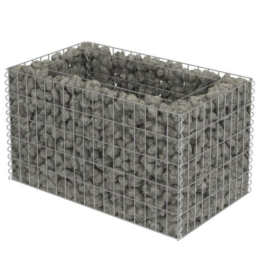 Visoka greda gabion pocinkano jeklo 90x50x50 cm