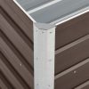 Visoka greda pocinkano jeklo 240x40x45 cm rjava