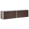 Visoka greda pocinkano jeklo 240x40x45 cm rjava