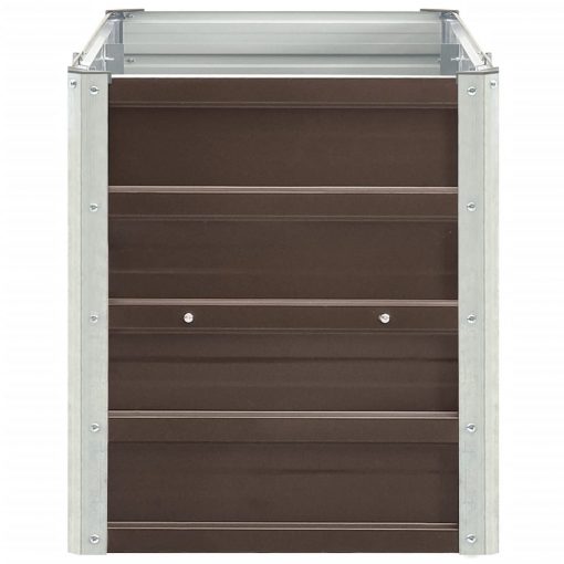 Visoka greda pocinkano jeklo 240x40x45 cm rjava