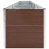 Visoka greda pocinkano jeklo 600x80x45 cm rjava