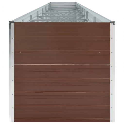 Visoka greda pocinkano jeklo 600x80x45 cm rjava