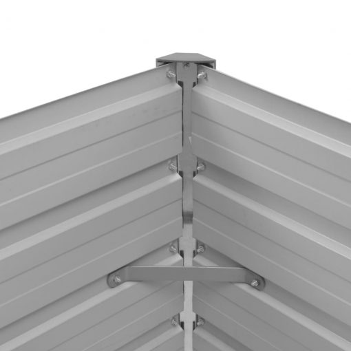 Visoka greda rjava 100x40x45 cm pocinkano jeklo