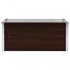 Visoka greda rjava 100x40x45 cm pocinkano jeklo