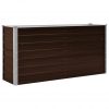 Visoka greda rjava 160x40x77 cm pocinkano jeklo