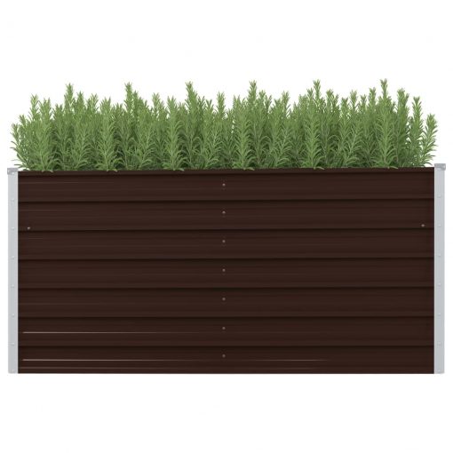 Visoka greda rjava 160x40x77 cm pocinkano jeklo