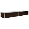 Visoka greda rjava 320x80x45 cm pocinkano jeklo