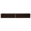 Visoka greda rjava 320x80x45 cm pocinkano jeklo