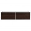 Visoka greda rjava 320x80x77 cm pocinkano jeklo