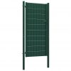 Vrata za ograjo PVC in jeklo 100x124 cm zelena