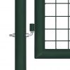Vrata za ograjo iz jekla 100x150 cm zelena