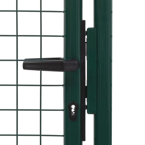 Vrata za ograjo iz jekla 100x150 cm zelena
