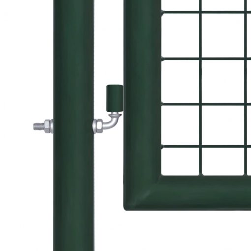 Vrata za ograjo iz jekla 100x200 cm zelena