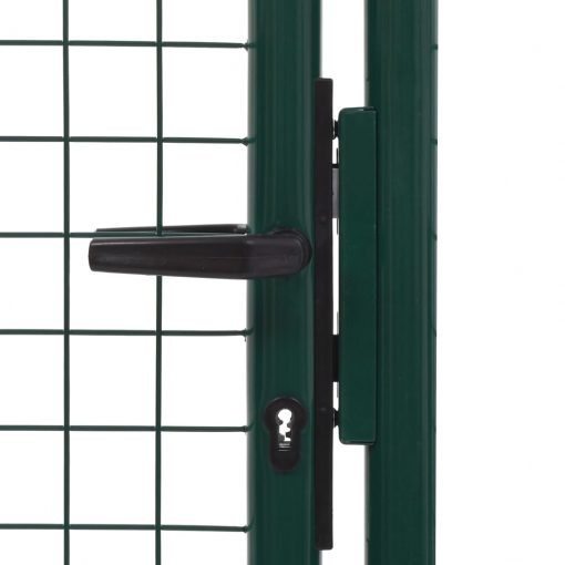 Vrata za ograjo iz jekla 100x75 cm zelena