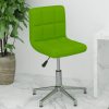 Vrtljiv pisarniški stol zeleno umetno usnje