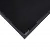 Vrtna barska miza črna 180x60x110 cm kaljeno steklo