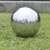 Vrtna fontana krogla z LED lučkami nerjaveče jeklo 20 cm