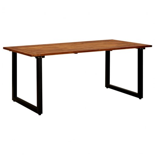Vrtna miza z nogami U oblike 180x90x75 cm trden akacijev les