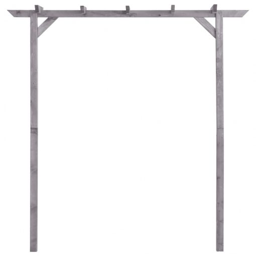 Vrtna pergola siva 200x40x205 cm impregnirana borovina