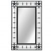 Vrtno stensko ogledalo pravokotno 50x80 cm črno