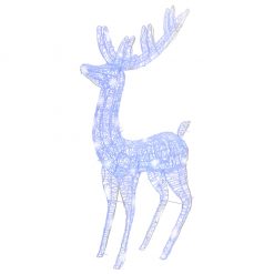 XXL božični jelen iz akrila 250 LED lučk 180 cm moder