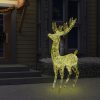 XXL božični jelen iz akrila 250 LED lučk 180 cm toplo bel