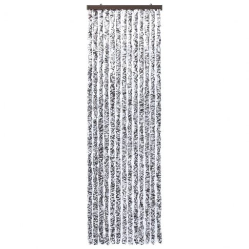 Zavesa proti mrčesu rjava in bež 90x200 cm šenilja