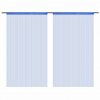 Zavese iz nitk 2 kosa 100x250 cm modre barve
