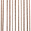 Zavese iz nitk 2 kosa 100x250 cm rjave barve