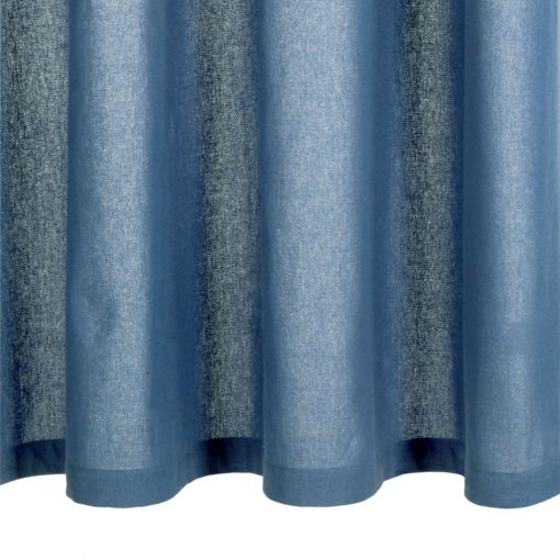 Zavese s kovinskimi obročki 2 kosa bombaž 140x175 cm modre