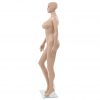 Ženska izložbena lutka s stekleno osnovo bež 180 cm
