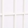 Zložljiv 6-delni paravan japonski stil 240x170 cm bele barve