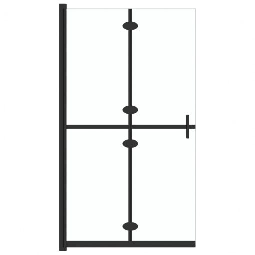 Zložljiva pregrada za tuš prozorno ESG steklo 100x190 cm