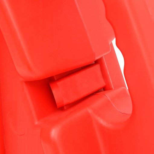 Zložljiva prometna ovira rdeča 210x50x105 cm