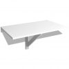 Zložljiva stenska mizica bela 100x60 cm