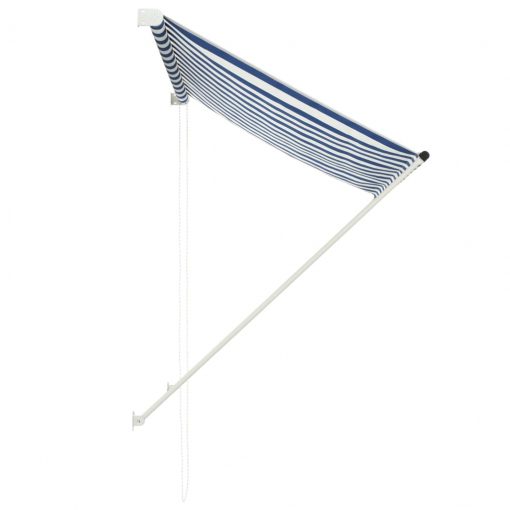 Zložljiva tenda 150x150 cm modra in bela
