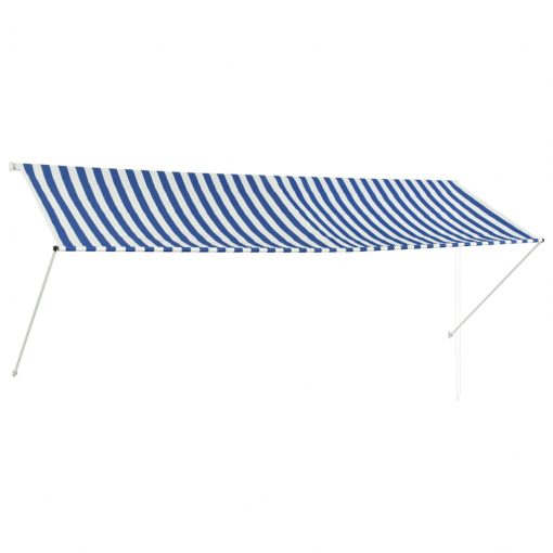 Zložljiva tenda 350x150 cm modra in bela
