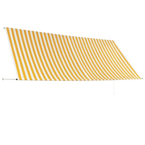 Zložljiva tenda 350x150 cm rumena in bela