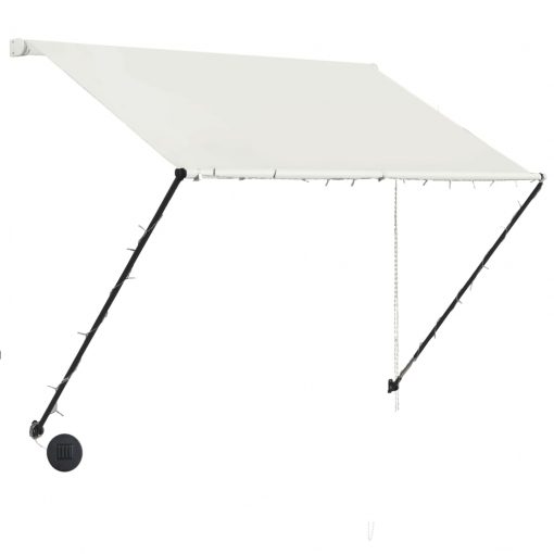 Zložljiva tenda z LED lučmi 200x150 cm krem