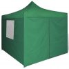 Zložljivi šotor 3 x 3 m s 4 stenami zelene barve
