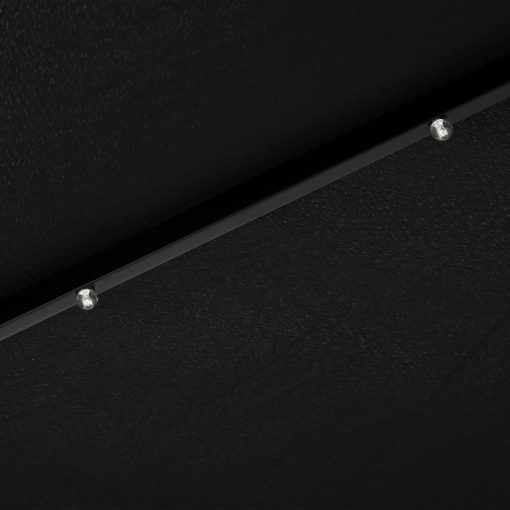 Zunanji senčnik z LED lučkami in jeklenim drogom 300 cm črn