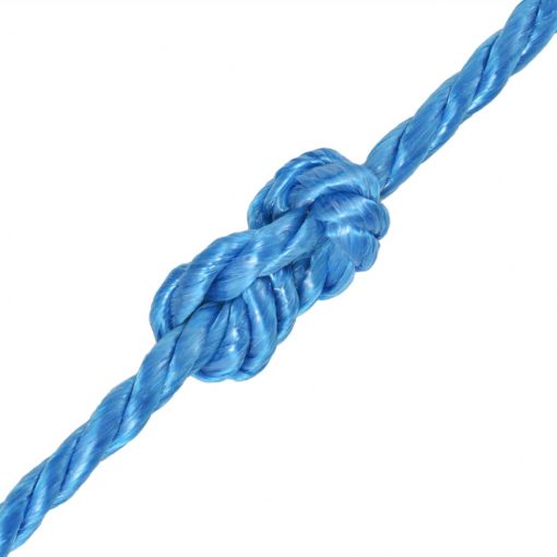 Zvita vrv polipropilen 12 mm 250 m modra