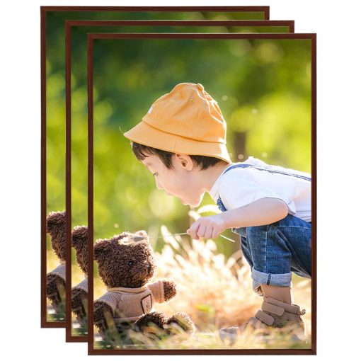332202 Photo Frames Collage 3 pcs for Table Bronze 15x21cm MDF