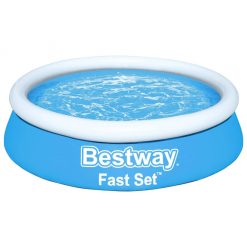 Bestway Fast Set napihljiv bazen okrogel 183x51 cm moder