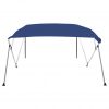 Bimini tenda s 4 loki modra 243x196x137 cm