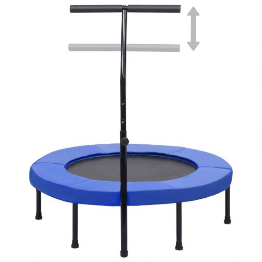 Fitnes trampolin z ročajem in varnostno oblogo 102 cm