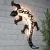 HI LED solarna vrtna stenska svetilka gekon