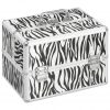 Kovček za ličila 22x30x21 cm zebrast aluminij